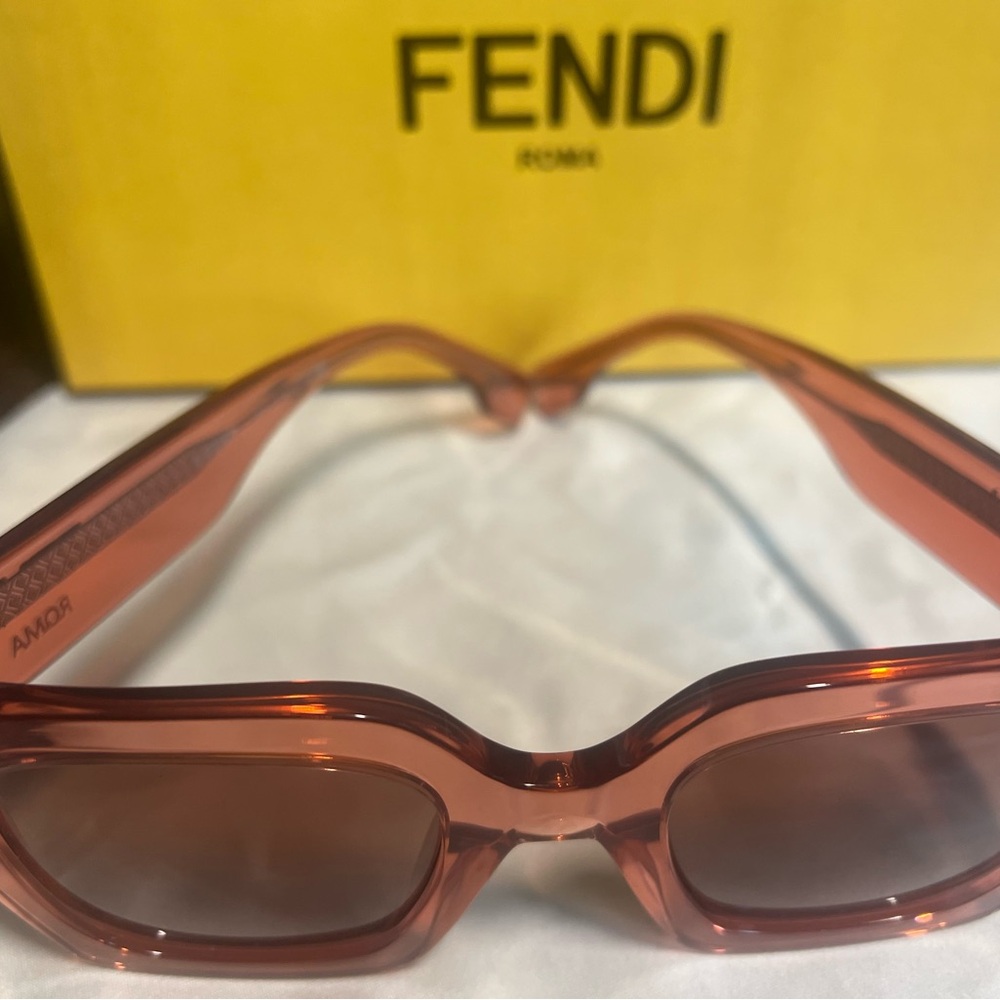 Fendi Women's Rose-Tinted Sunglasses